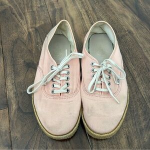 Women's Vans Pink Canvas Sneakers